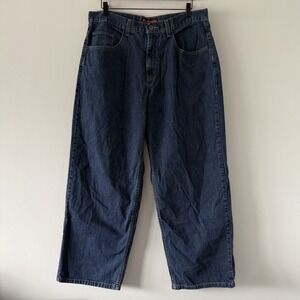 Vintage Anchor Blue Beyond Baggy Jeans Mens 36x32 Relaxed 90s Skater Grunge